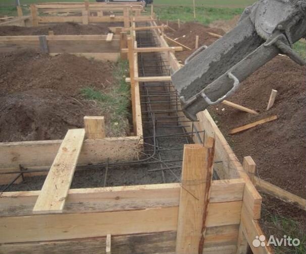 Ленточный фундамент. Строительство под ключ