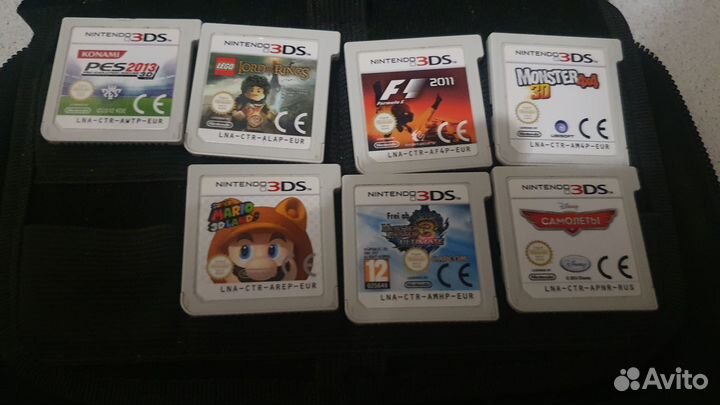 Nintendo 3DS XL. Картриджи+прошита