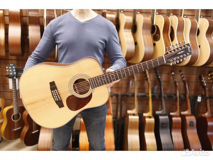 Cort Earth70-12-OP-wbag Акустическая гитара 12-стр