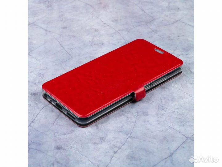 Чехол-книжка для Meizu M5 Note (глянцево-красный)