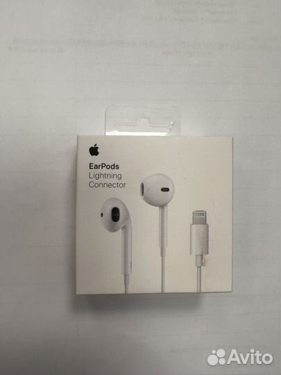 Наушники apple earpods lightning новые
