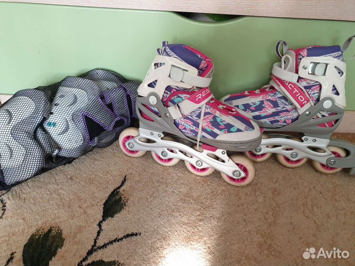 Роликовые коньки детские раздвижные