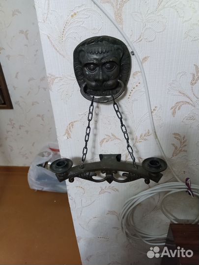 Бронзовый подсвечник антикварный