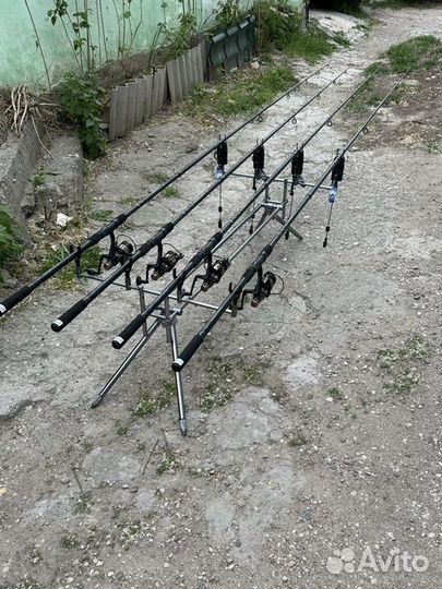 Новый карповый набор на 4 удилища