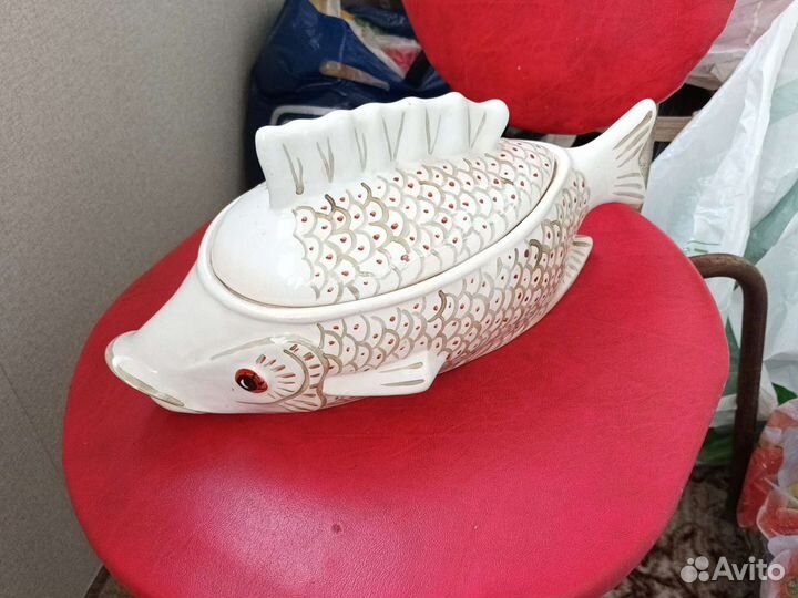 Супница фарфор СССР редкость ручная роспись