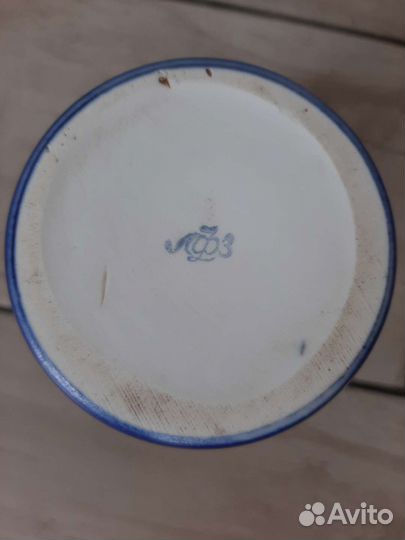 Ваза кобальт с позолотой