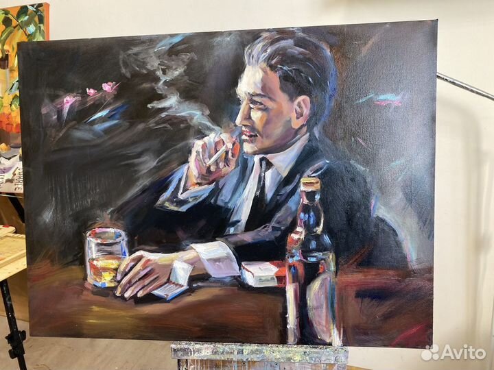 Картина маслом Брутальный мужчина