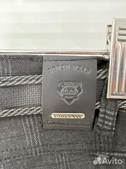 Брюки для мальчика 116 черные в клетку новые