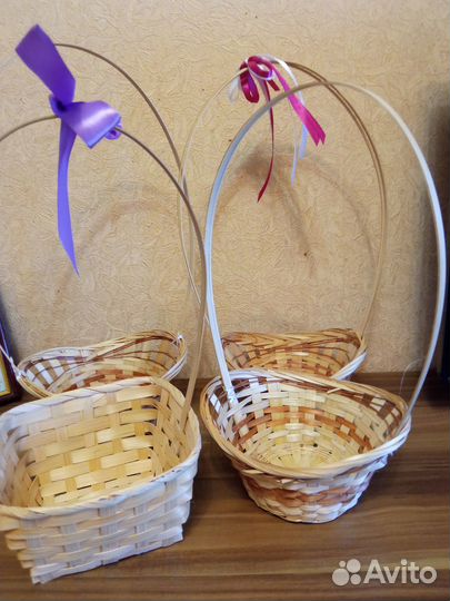 Корзиночка соломенная