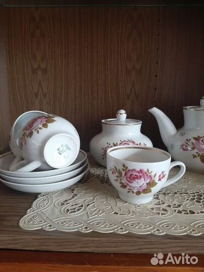 Чайный сервиз лфз СССР золотая лента