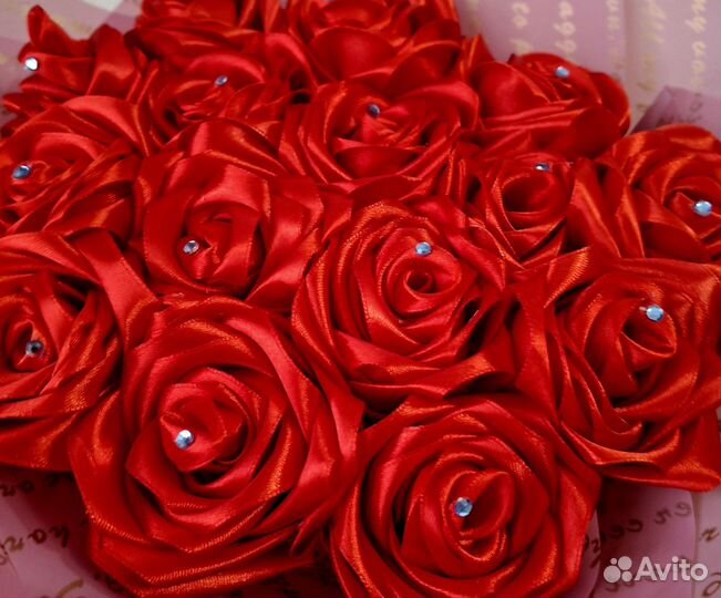 Букет из атласных лент