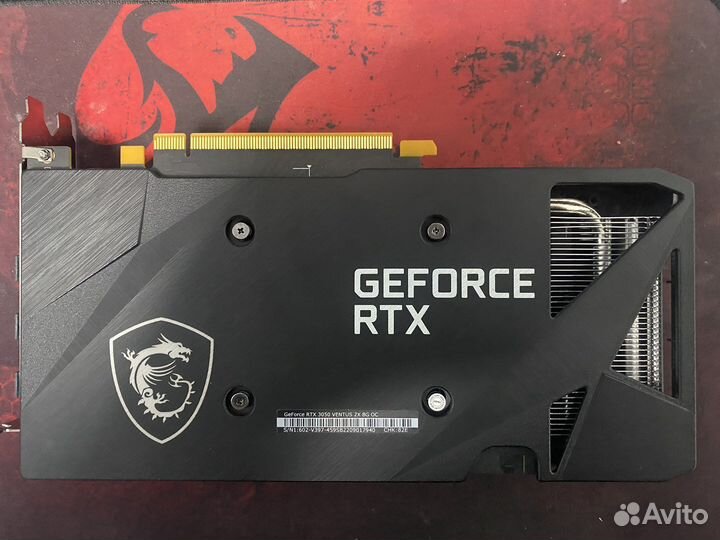 Видеокарта MSI RTX 3050 8gb 2xventus