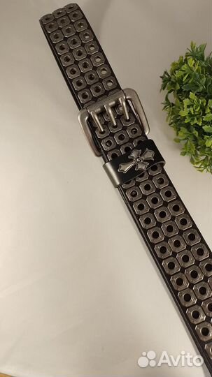 Ремни клепаные натуральная кожа