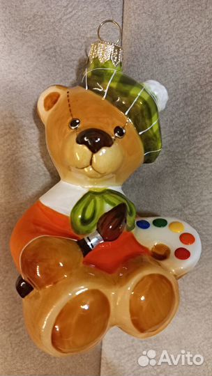 Ёлочная игрушка Мишка-художник от Ариель