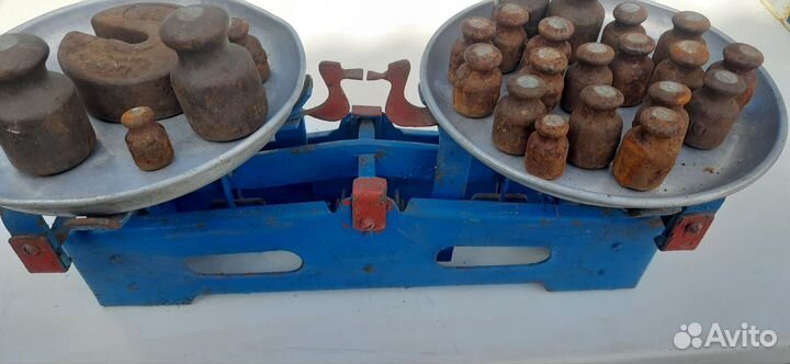 Весы рычажные уточки СССР с гирями