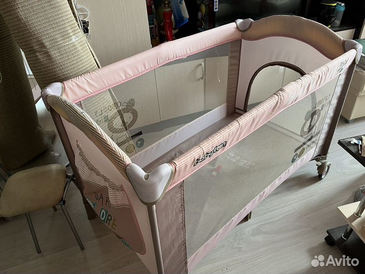 Манеж-кроватка детская babyton