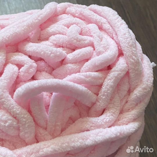 Пряжа для вязания плюшевая