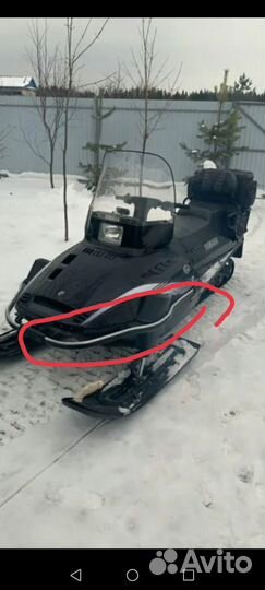 Накладка бампера yamaha viking