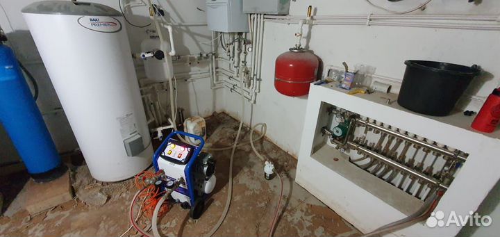 Промывка системы отопления, промывка бойлера