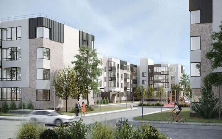 2-к. квартира, 57,7 м², 2/4 эт.