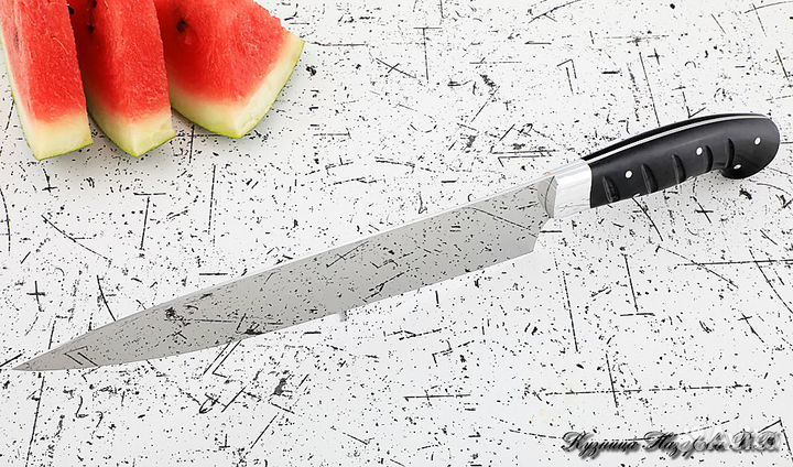 Кухонный нож Шеф № 14 сталь 95Х18 рукоять акрил че