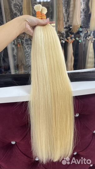 Волосы натуральные блонд