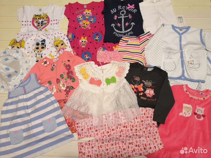 Пакет одежды для девочки 2-3лет