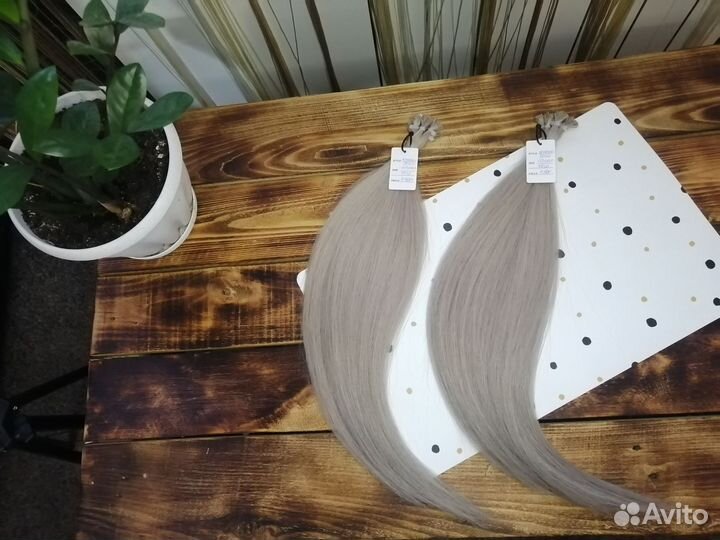 Волосы для наращивания 50 см блонд