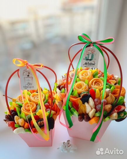 Съедобные букеты из сухофруктов