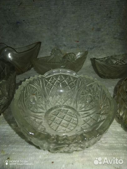 Хрусталь СССР с антикварной пылью