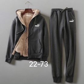 Puma тёплый костюм 2в1 с мехом