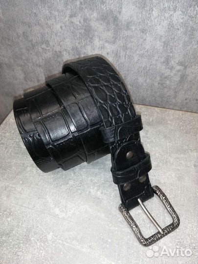 Мужской кожаный ремень ручной работы