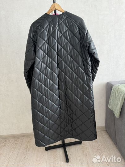 Пальто стеганное демисезонное zara