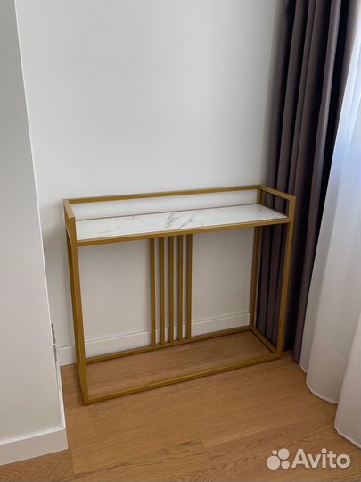 Мраморный туалетный стол консоль garda decor