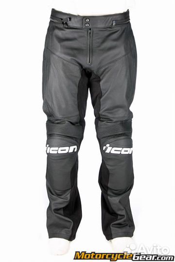 Мотоштаны кожаные Icon Overlord/Compound