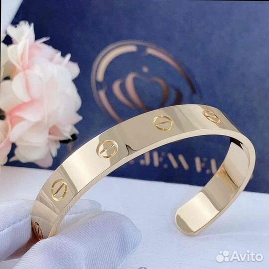 Браслет Cartier Love из желтого золота 9 мм