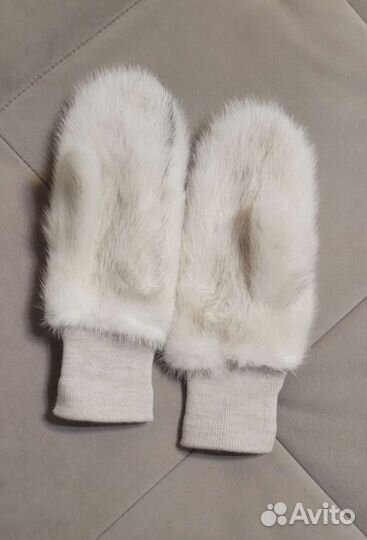 Варежки из натурального меха