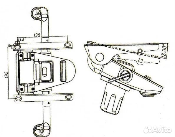 Механизм качания для кресла Мультиблок все размеры
