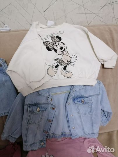 Комплект вещей для девочки hm 86-92