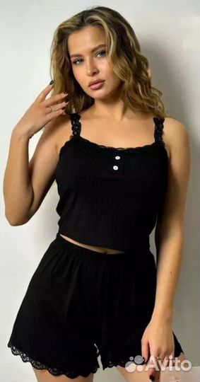 Женская пижама с шортами