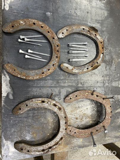 Подкова лошадиная. С гвоздями