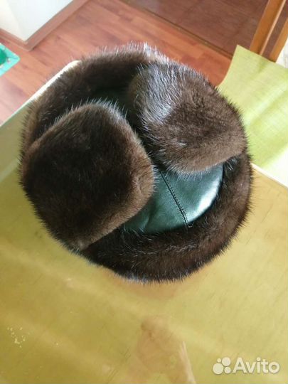 Норковая шапка мужская ушанка
