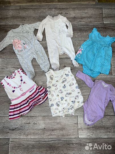 Одежда для девочки 3-8месяцев