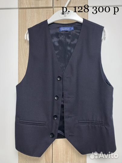 Школьный костюм для мальчика 122 синий