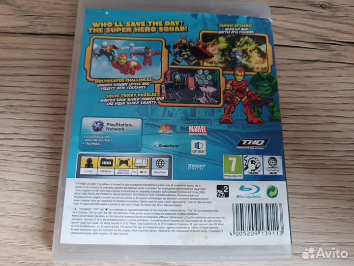 Игра от Marvel Super Hero Squad на пс3