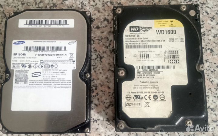 Жесткие диски 160gb IDE