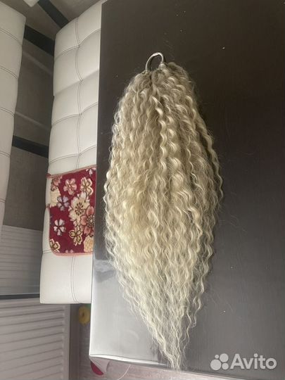 Хвост из афролоканов на резинке