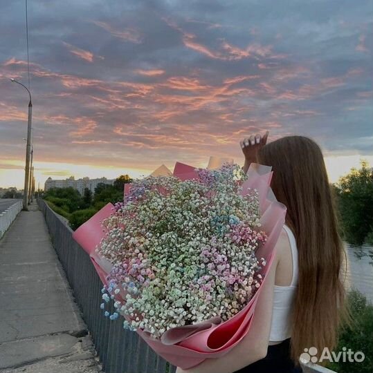 Гипсофила букет цветы