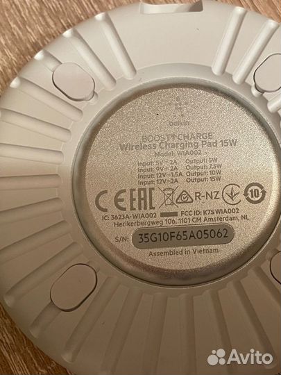 Беспроводная зарядка Belkin 15 Вт