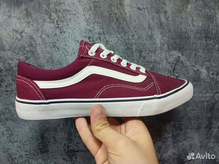 Кеды Vans old skool vine red low